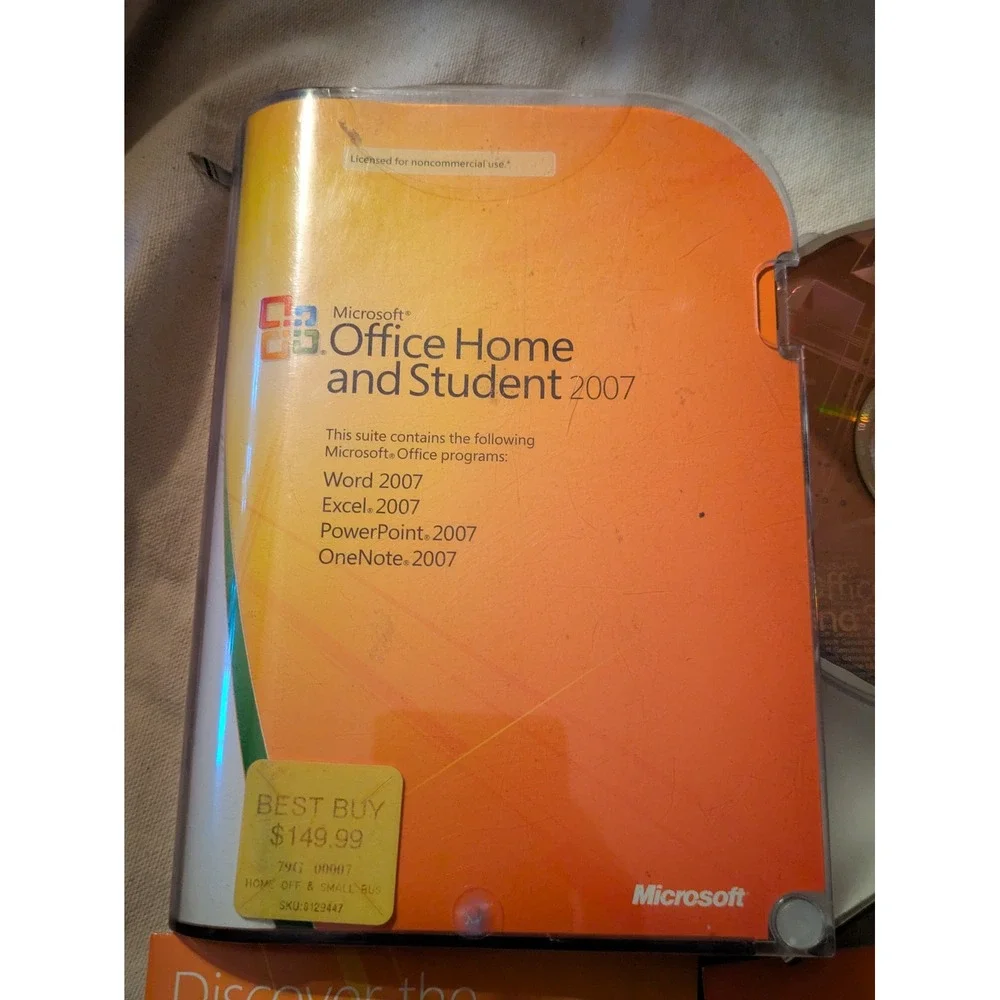 2007 Microsoft Office Home and Student Word Excel PowerPoint OneNote w/ Key
